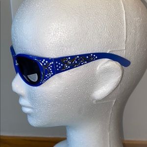 Girl’s blue bedazzled sunglasses!